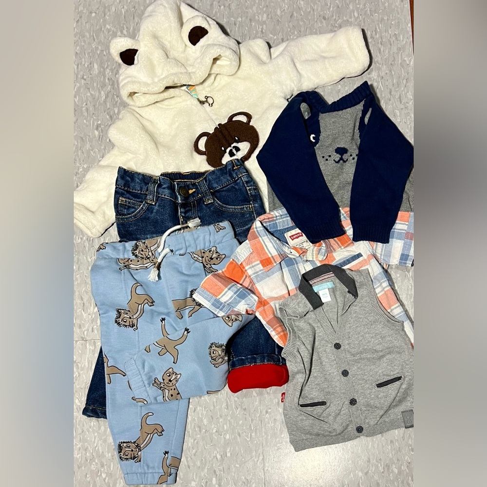 6-12 month boy pkg lined jeans
